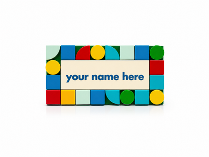 Custom Printed LEGO Magnetic Name Badge