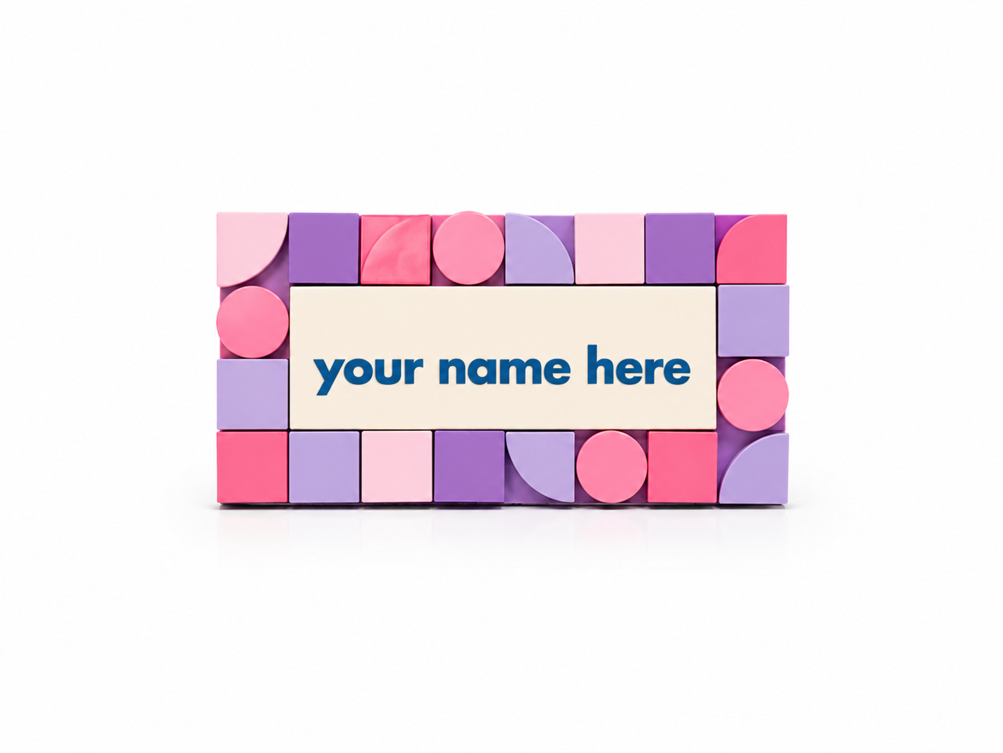Custom Printed LEGO Magnetic Name Badge