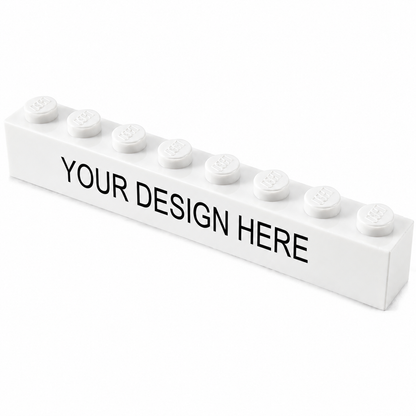 Custom Printed 1x8 LEGO Brick